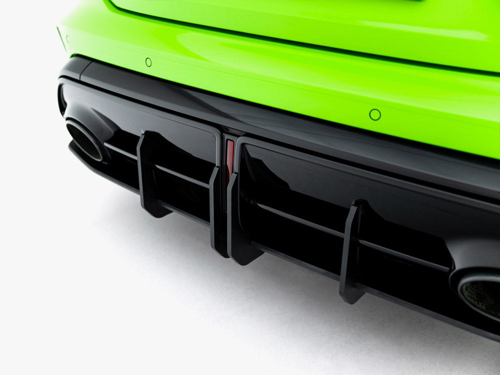 Maxton Design Street PRO Rear Diffuser + Flaps Audi RS3 Sportback 8Y Facelift - AURS38YFSBCNC-RS1B+RSF1G - Image 5