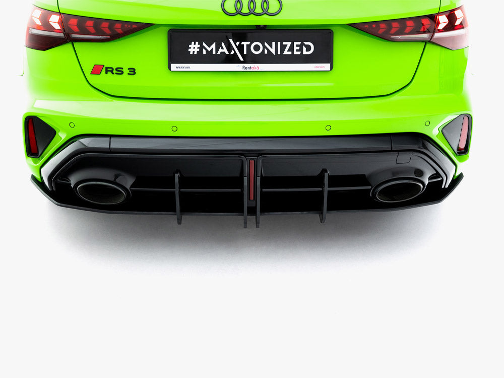 Maxton Design Street PRO Rear Diffuser Audi RS3 Sportback 8Y Facelift - AURS38YFSBCNC-RS1B - Image 3