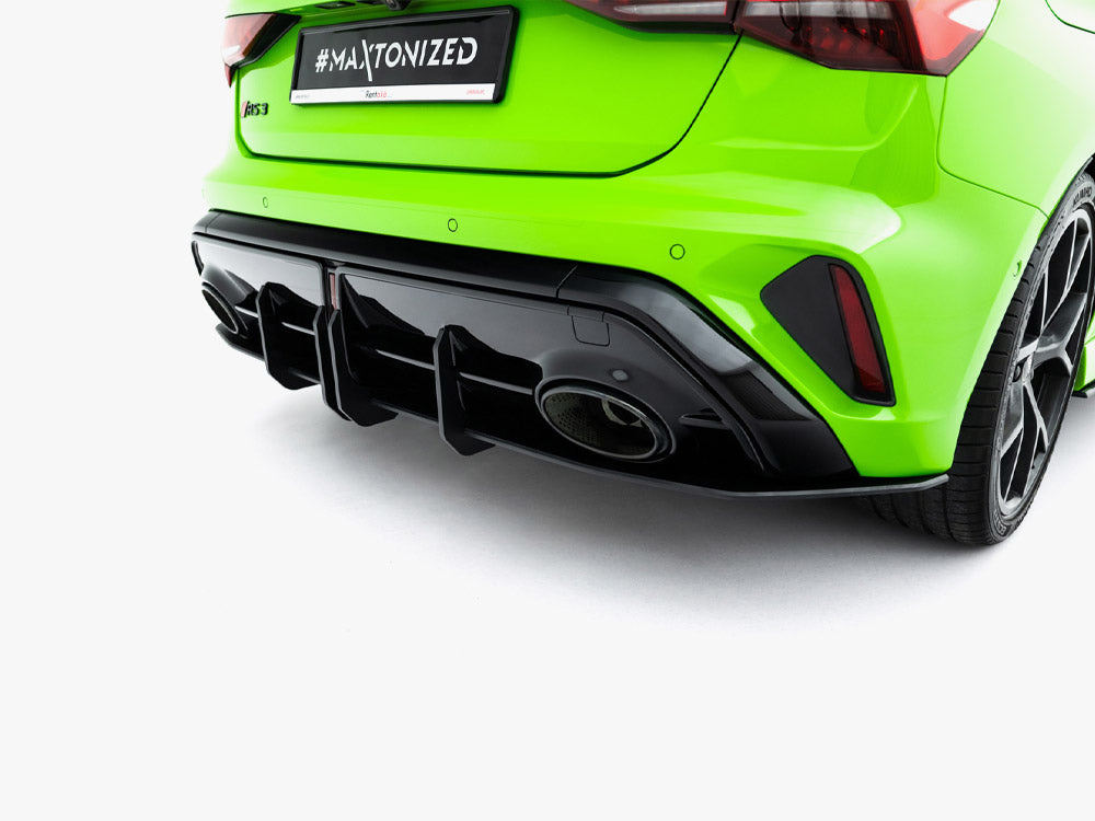 Maxton Design Street PRO Rear Diffuser Audi RS3 Sportback 8Y Facelift - AURS38YFSBCNC-RS1B - Image 4