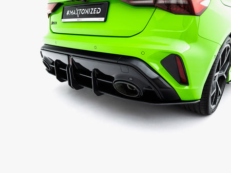 Maxton Design Street PRO Rear Diffuser Audi RS3 Sportback 8Y Facelift - AURS38YFSBCNC-RS1B - Image 4