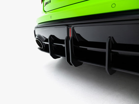 Maxton Design Street PRO Rear Diffuser Audi RS3 Sportback 8Y Facelift - AURS38YFSBCNC-RS1B - Image 5