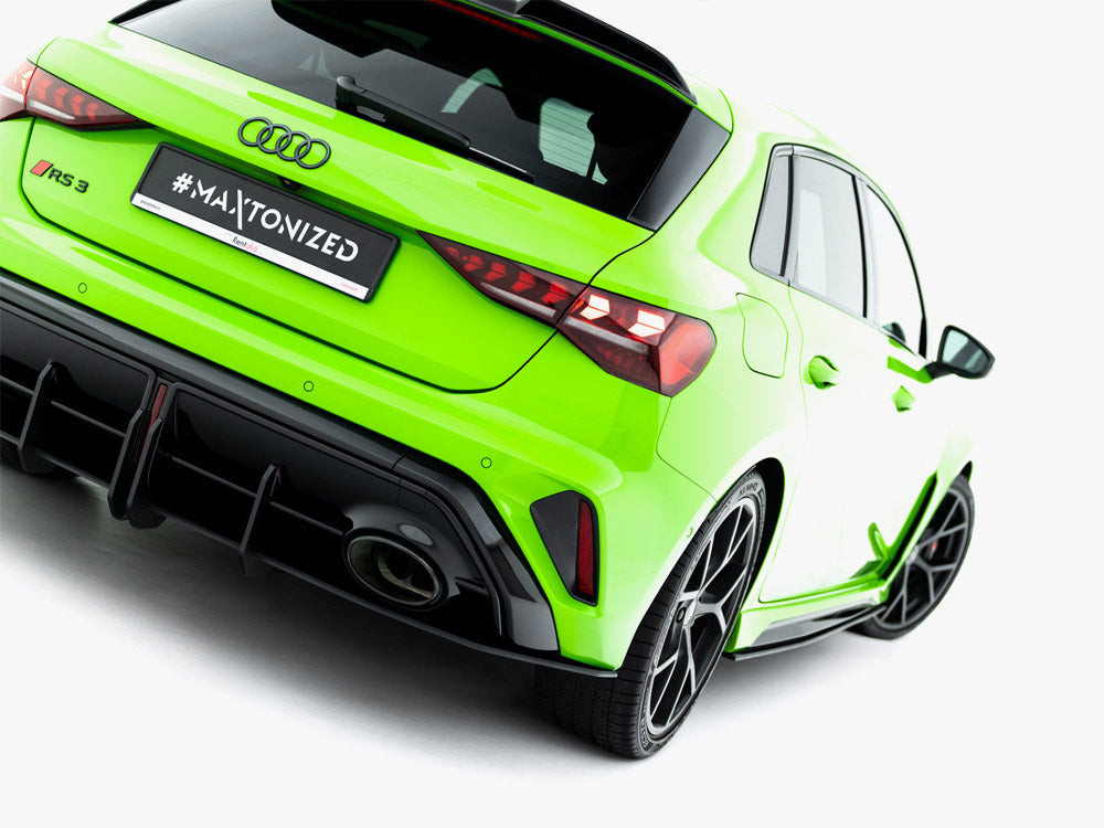 Maxton Design Street PRO Rear Diffuser Audi RS3 Sportback 8Y Facelift - AURS38YFSBCNC-RS1B - Image 6
