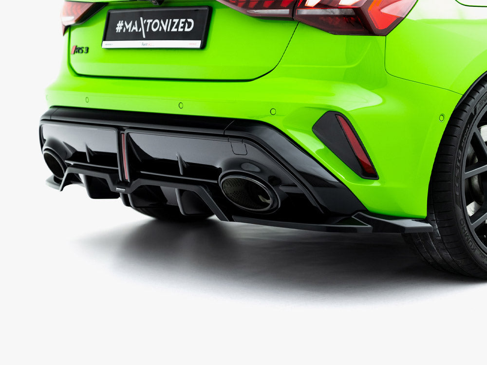 Rear Splitter (Vertical Bars) V.2 Audi RS3 Sportback 8Y Facelift