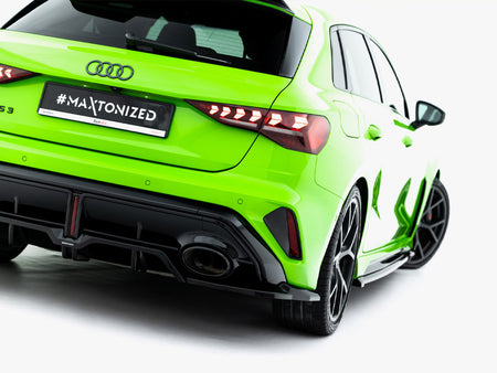 Maxton Design Rear Splitter (Vertical Bars) V.2 Audi RS3 Sportback 8Y Facelift - AU-RS3-8YF-SB-RD2G+RD4G - Image 6