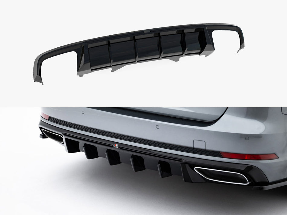 Maxton Design Rear Valance Audi A4 / A4 S-Line Sedan / Avant B9 - AU-A4-B9-AV-RS1G+RS1RG - Image 1