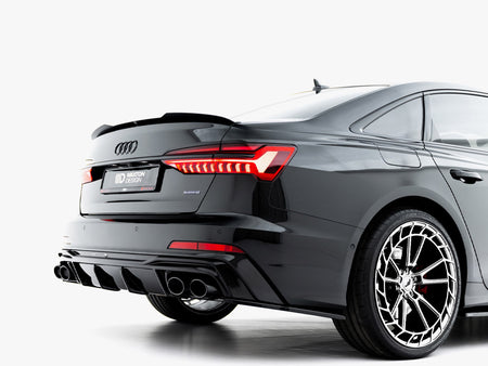 Rear Valance + Exhaust Ends Imitation Audi A6 S-Line / S6 C8 / C8 Facelift