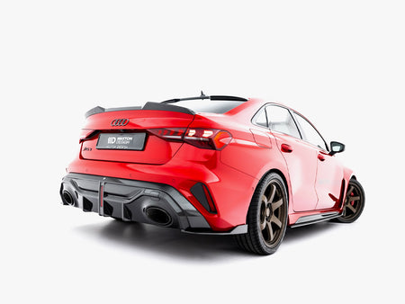 Prepreg Carbon Fiber Rear Side Splitters Audi RS3 Sedan 8Y Facelift