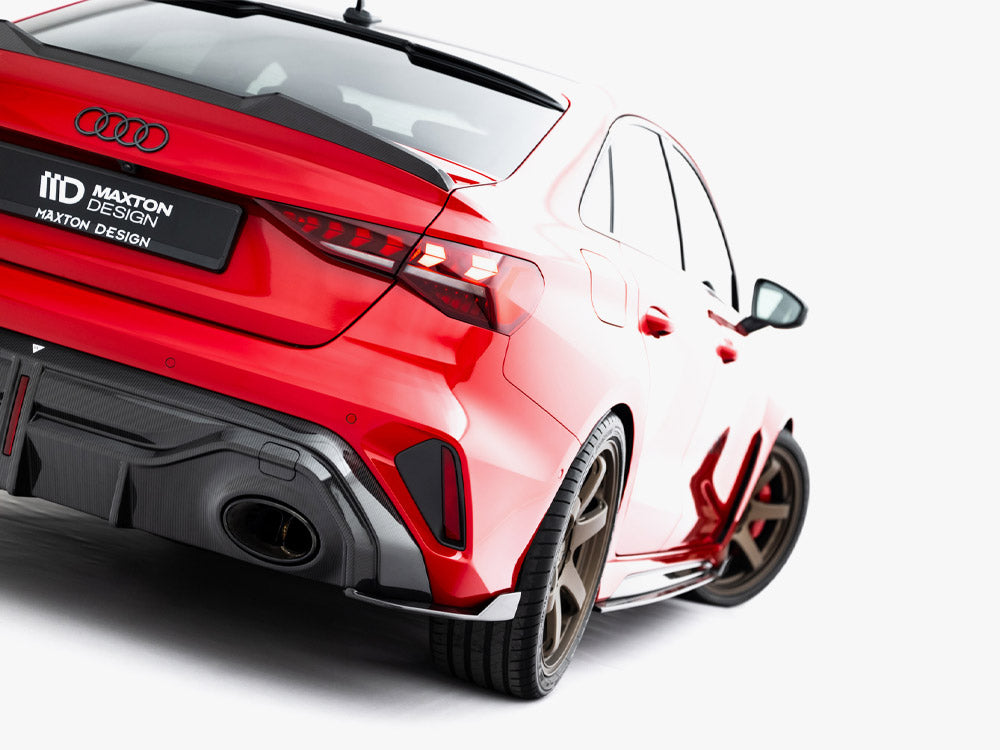 Prepreg Carbon Fiber Rear Side Splitters Audi RS3 Sedan 8Y Facelift