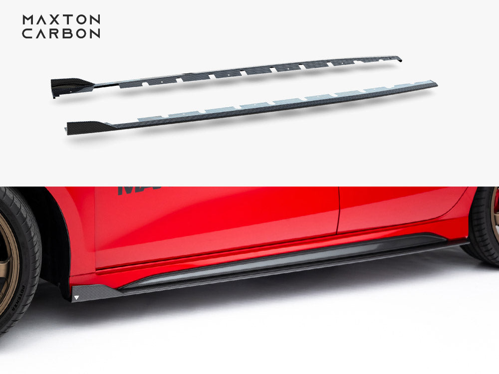 Prepreg Carbon Fiber Side Skirts V.1 Audi RS3 Sedan 8Y Facelift