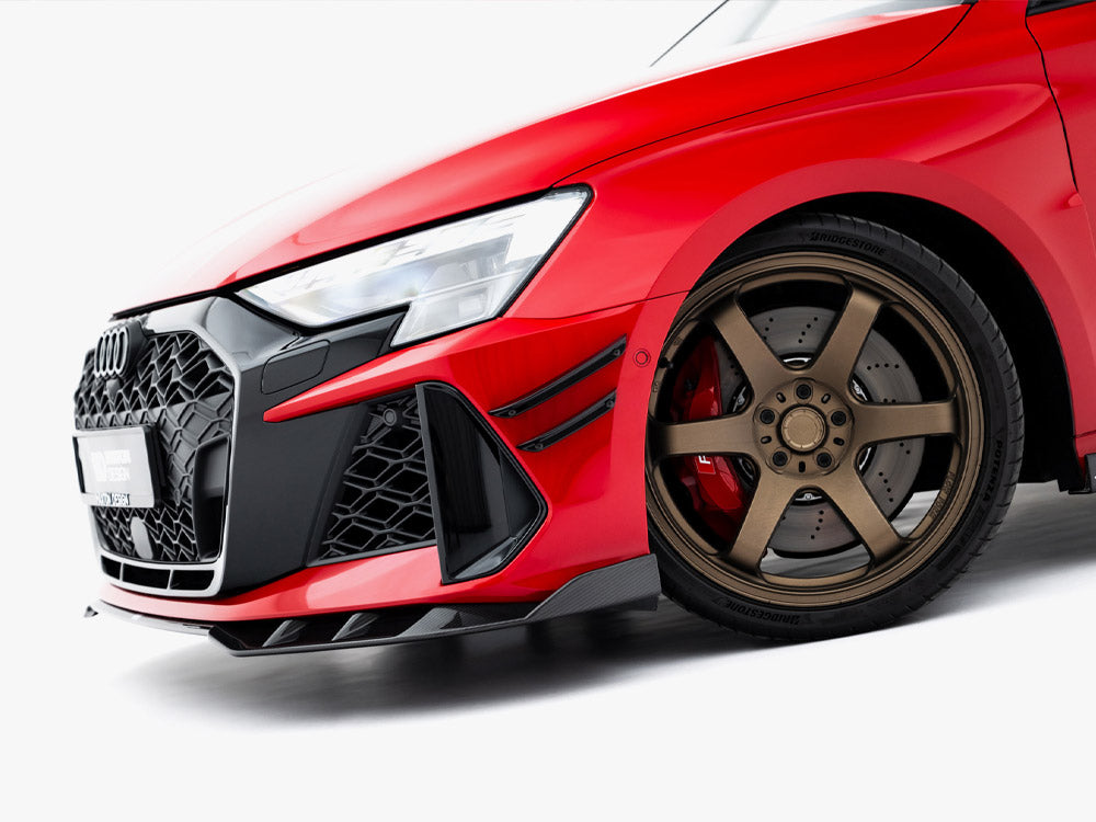 Prepreg Carbon Fiber Front Splitter Audi RS3 Sedan 8Y Facelift