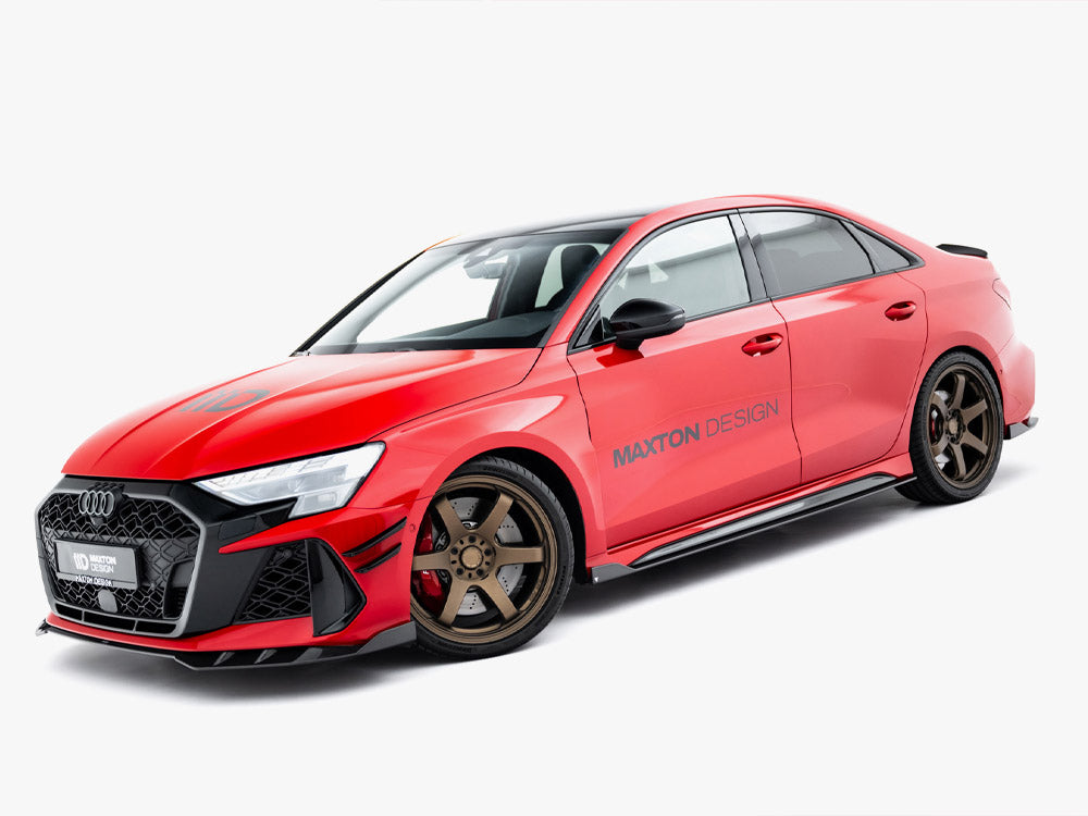 Set of Prepreg Carbon Fiber Side Skirts Audi RS3 Sedan 8Y Facelift