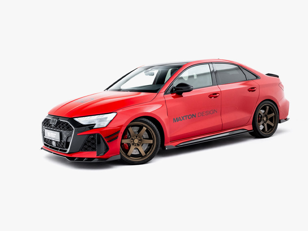 Set of Prepreg Carbon Fiber Side Skirts Audi RS3 Sedan 8Y Facelift