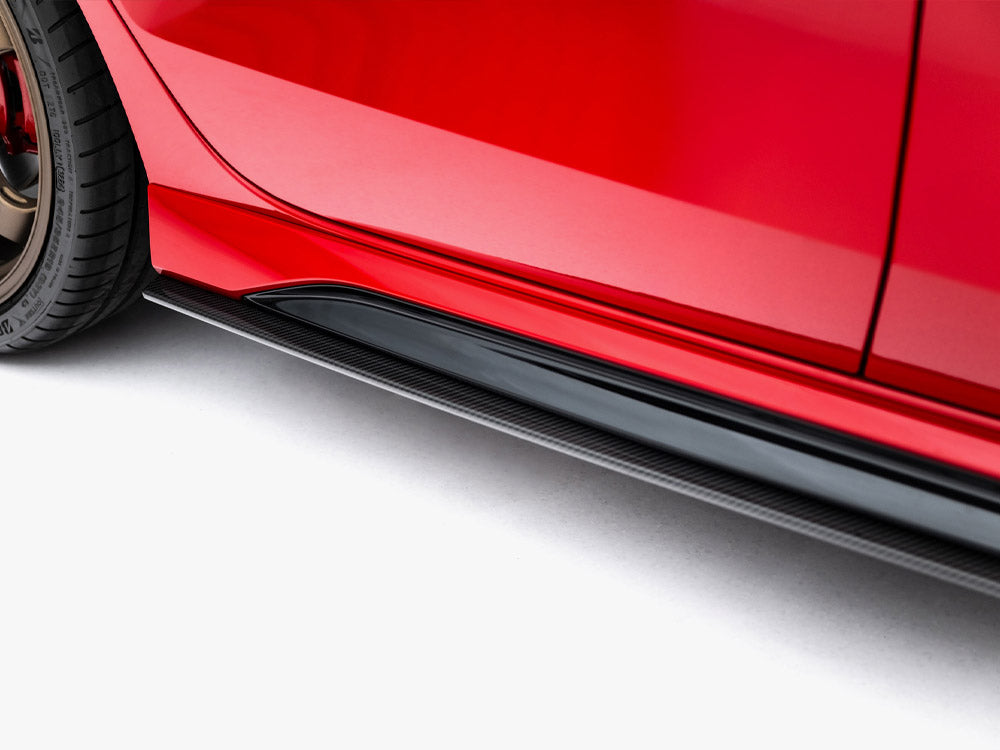 Set of Prepreg Carbon Fiber Side Skirts Audi RS3 Sedan 8Y Facelift
