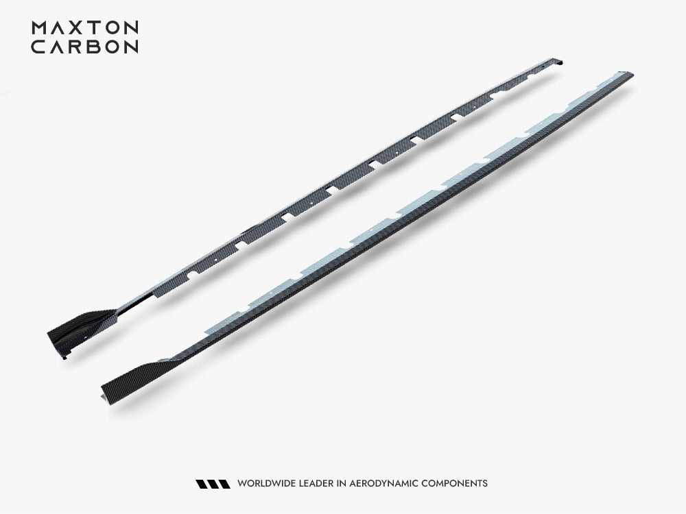 Set of Prepreg Carbon Fiber Side Skirts Audi RS3 Sedan 8Y Facelift