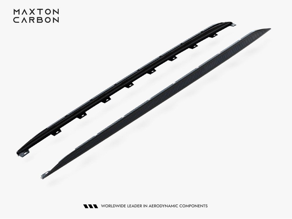 Set of Prepreg Carbon Fiber Side Skirts Audi RS3 Sedan 8Y Facelift