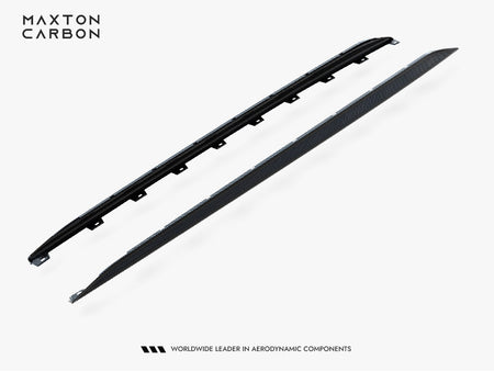 Set of Prepreg Carbon Fiber Side Skirts Audi RS3 Sedan 8Y Facelift