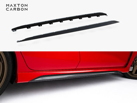 Set of Prepreg Carbon Fiber Side Skirts Audi RS3 Sedan 8Y Facelift