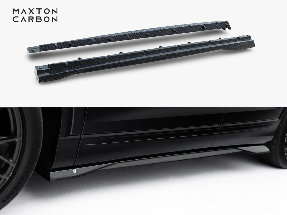 Prepreg Carbon Fiber Side Skirts Audi SQ8 / Q8 S-Line Mk1 Facelift
