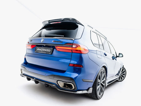 Prepreg Carbon Fiber Rear Diffuser BMW X7 M-Pack G07 / G07 Facelift (version with towbar)