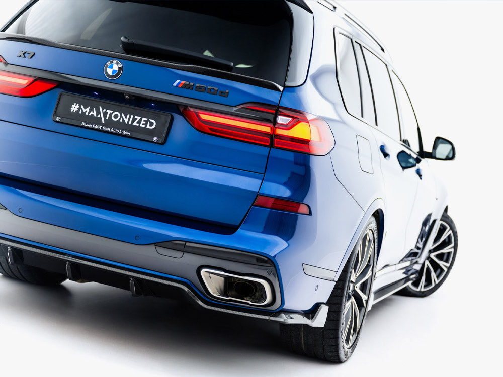 Prepreg Carbon Fiber Rear Diffuser BMW X7 M-Pack G07 / G07 Facelift (version with towbar)