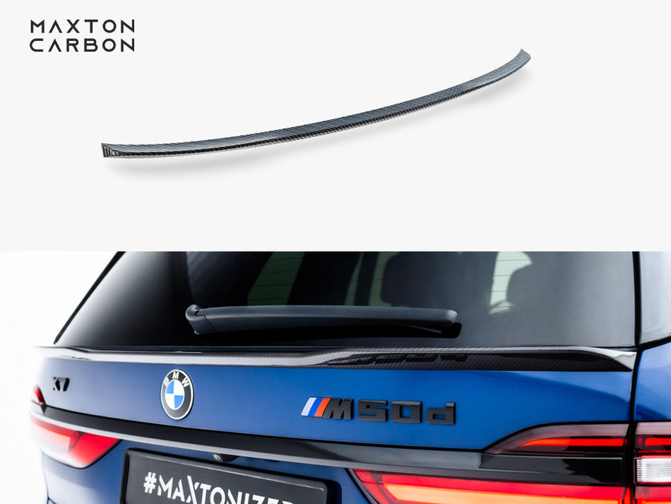 Prepreg Carbon Fiber Tailgate Spoiler (Lower) BMW X7 M-Pack G07