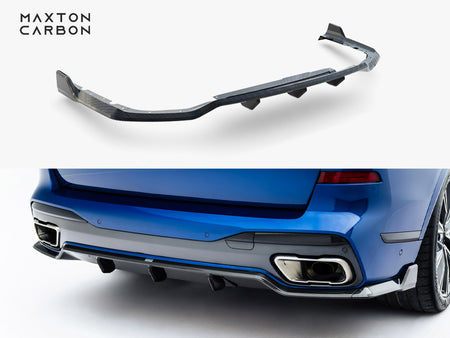 Prepreg Carbon Fiber Rear Diffuser BMW X7 M-Pack G07 / G07 Facelift (version with towbar)