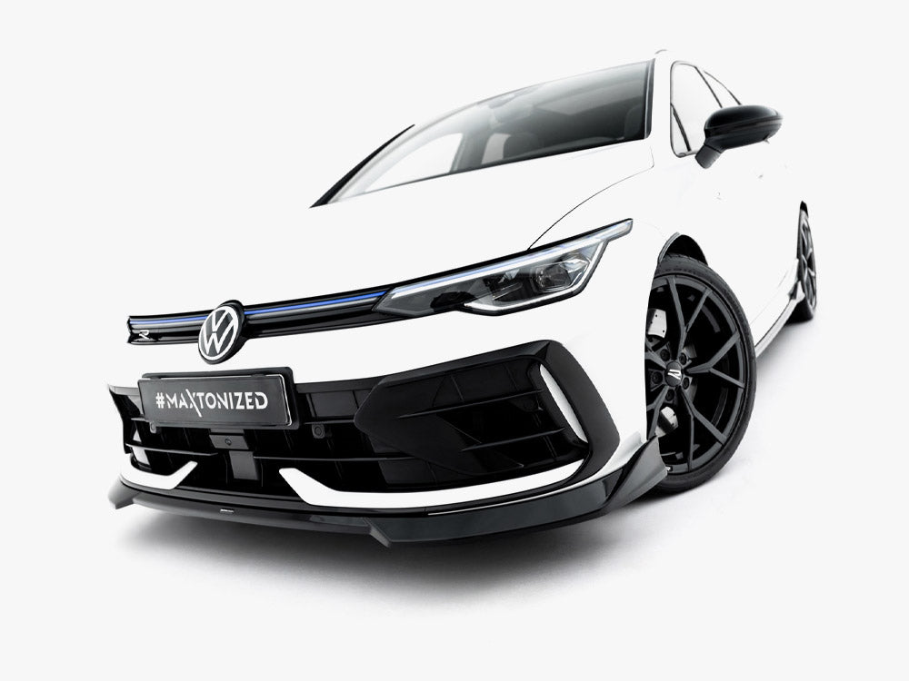 Front Splitter V.4 Volkswagen Golf R Variant Mk8 Facelift