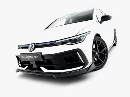 Front Splitter V.4 Volkswagen Golf R Variant Mk8 Facelift