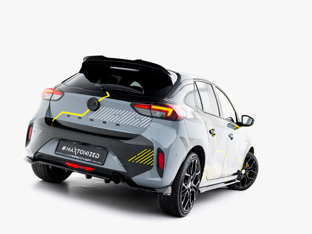 Rear Splitter (Vertical Bars) Opel Corsa F Facelift (Mk6 Facelift)