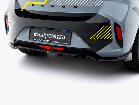 Rear Splitter (Vertical Bars) Opel Corsa F Facelift (Mk6 Facelift)