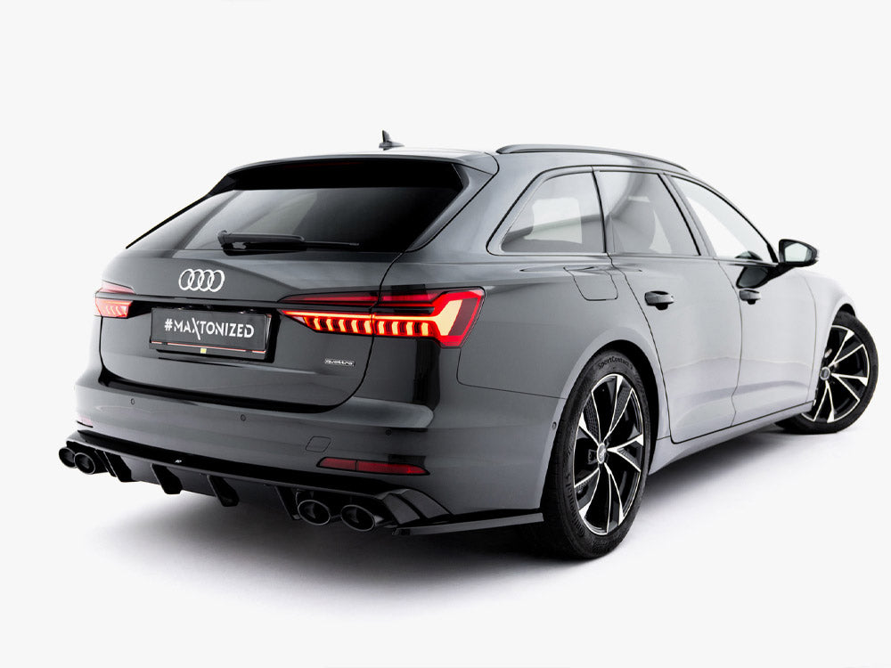 Rear Valance + Exhaust Ends Imitation Audi A6 Sedan / Avant C8 / C8 Facelift