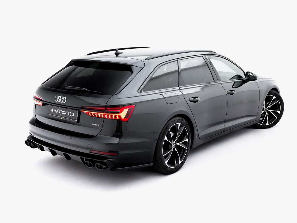 Rear Valance + Exhaust Ends Imitation Audi A6 Sedan / Avant C8 / C8 Facelift