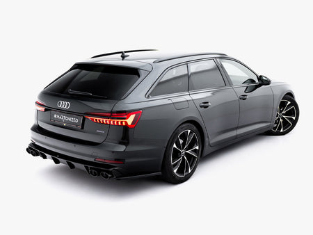 Rear Valance + Exhaust Ends Imitation Audi A6 Sedan / Avant C8 / C8 Facelift