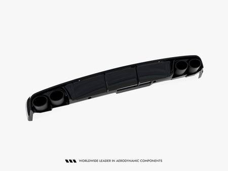 Rear Valance + Exhaust Ends Imitation Audi A6 Sedan / Avant C8 / C8 Facelift