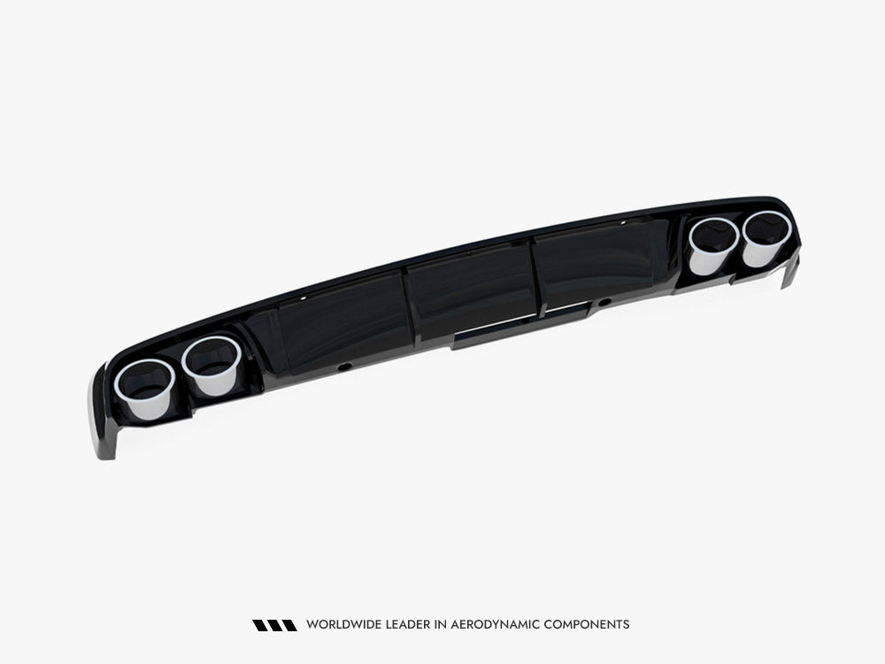 Rear Valance + Exhaust Ends Imitation Audi A6 Sedan / Avant C8 / C8 Facelift