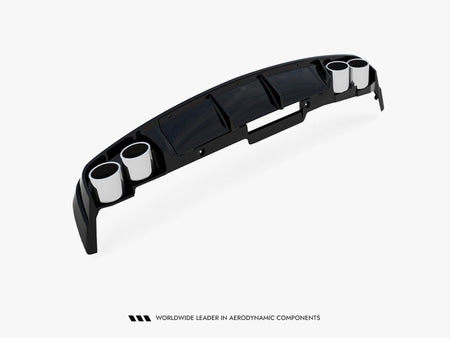 Rear Valance + Exhaust Ends Imitation Audi A6 Sedan / Avant C8 / C8 Facelift