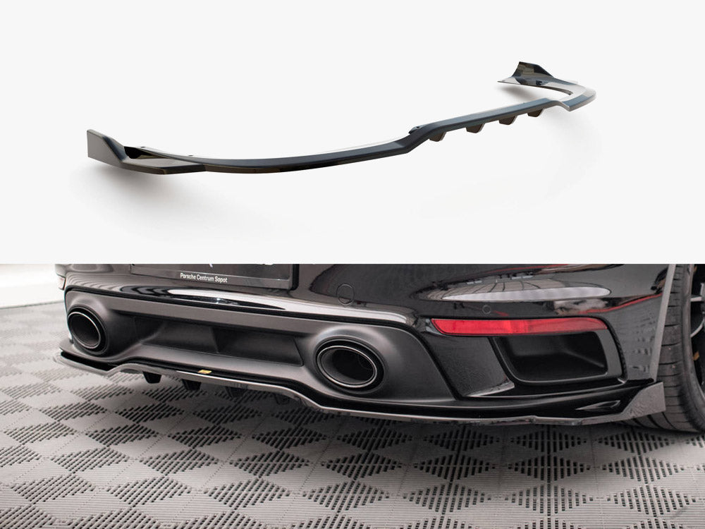 Rear Splitter (Vertical Bars) Porsche 911 Turbo S 992