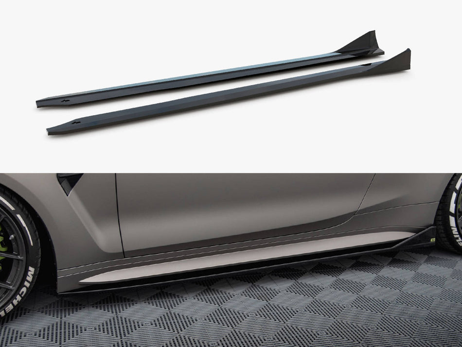 Side Skirt Diffusers V.3 CSL Look BMW M4 G82 / G82 Facelift