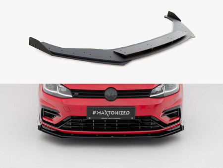 Street PRO Front Splitter + Flaps Volkswagen Golf R / R-Line Mk7 Facelift