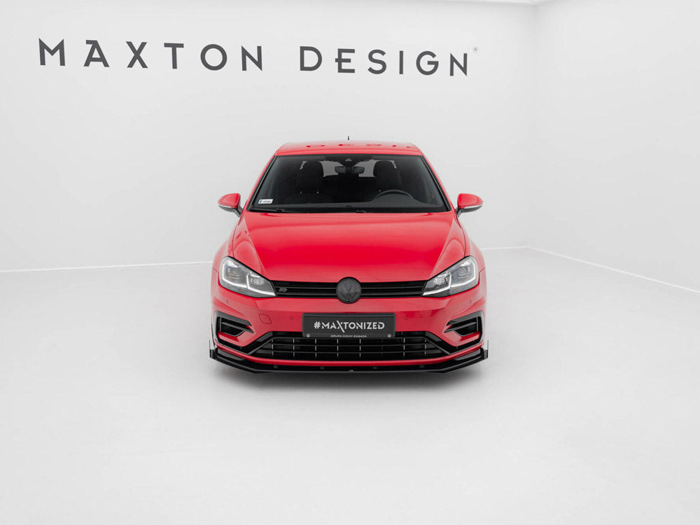 Street PRO Front Splitter + Flaps Volkswagen Golf R / R-Line Mk7 Facelift