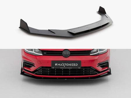 Street PRO Front Splitter V.2 Volkswagen Golf R / R-Line Mk7 Facelift
