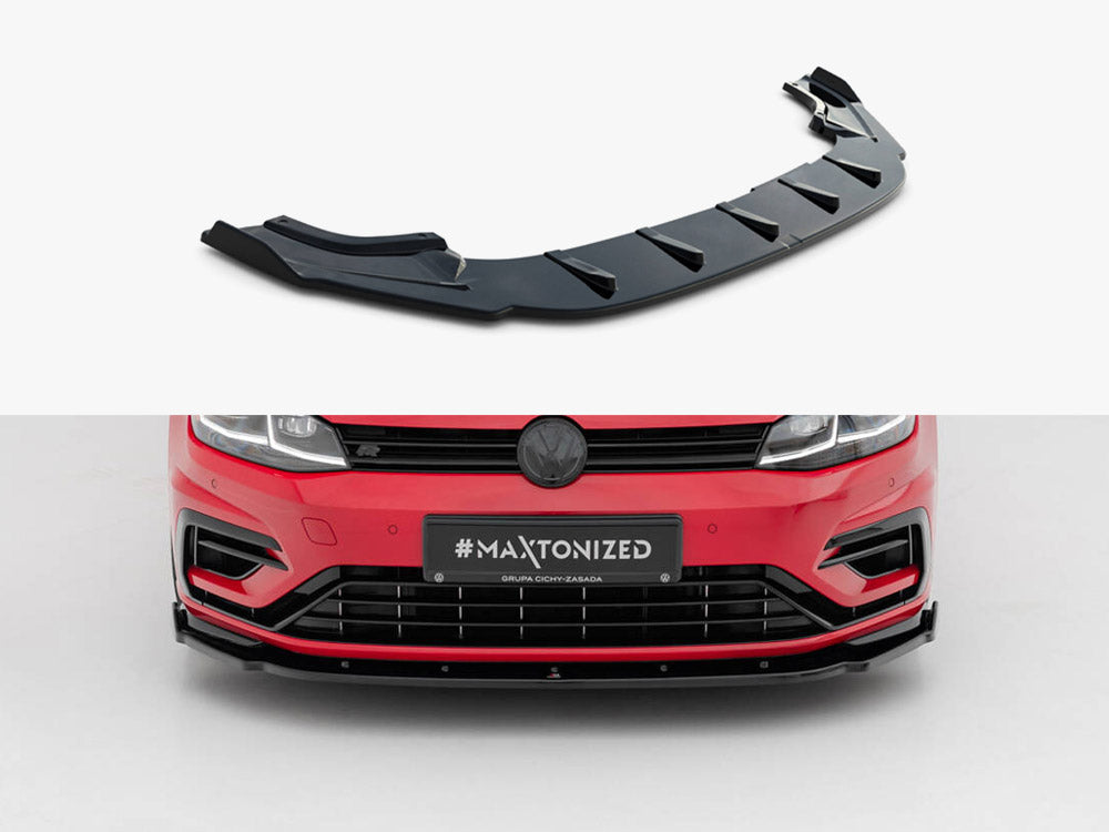 Front Splitter V.1 Volkswagen Golf R / R-Line Mk7 Facelift
