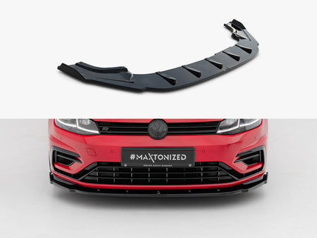 Front Splitter V.1 Volkswagen Golf R / R-Line Mk7 Facelift