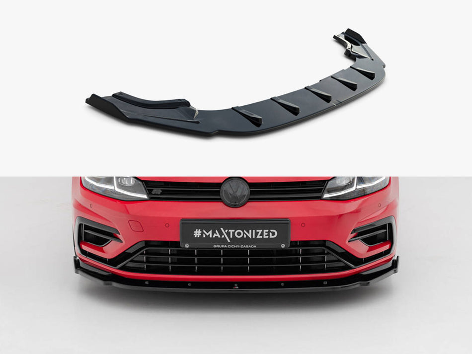 Front Splitter V.1 Volkswagen Golf R / R-Line Mk7 Facelift