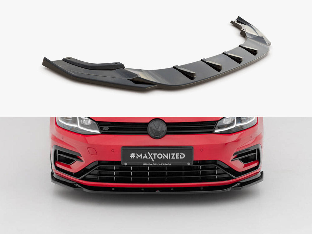 Front Splitter V.9 Volkswagen Golf R / R-Line Mk7 Facelift