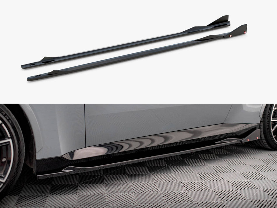 Side Skirts Diffusers V.2 + Flaps BMW 2 Coupe M-Pack / M240i G42
