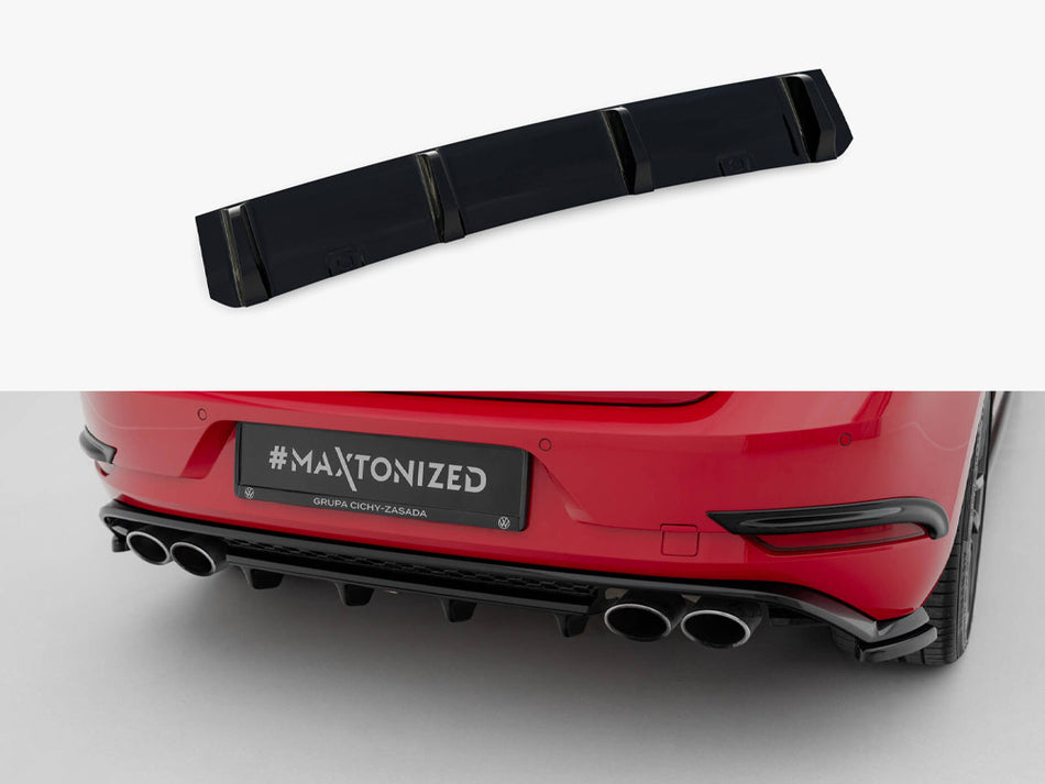Rear Splitter Volkswagen Golf R / R-Line Hatchback Mk7 Facelift
