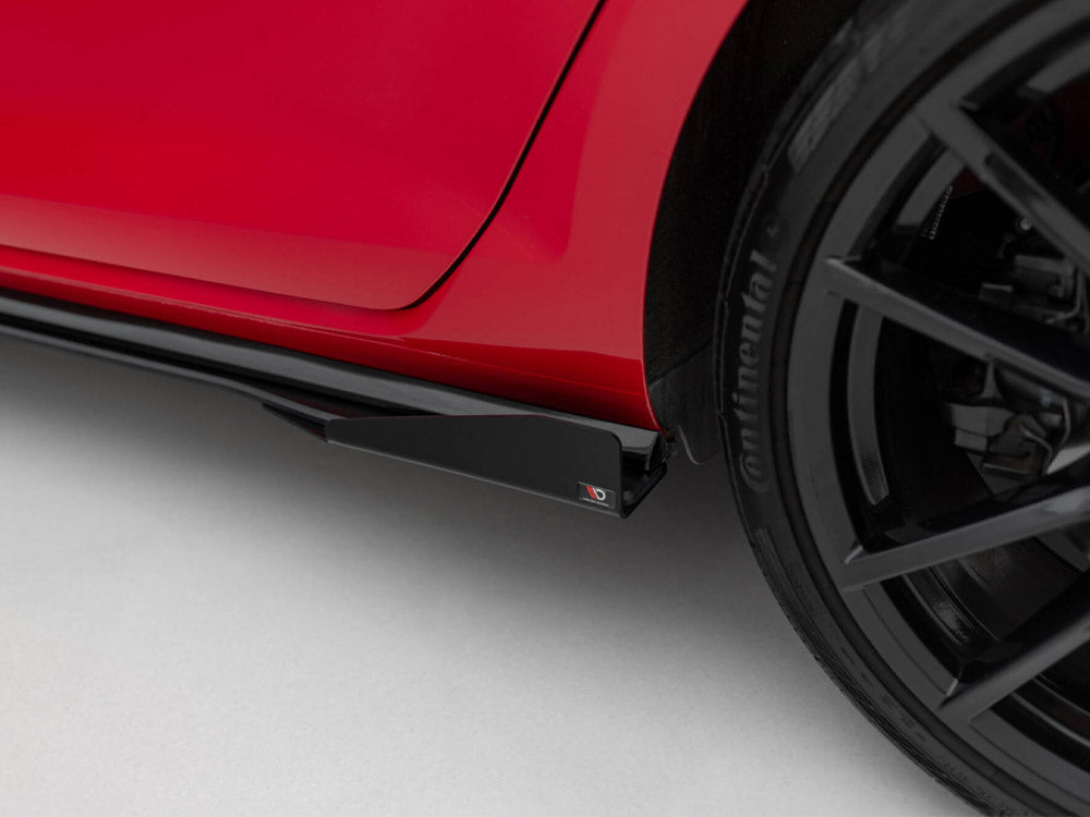 Street PRO Side Skirts Diffusers + Flaps Volkswagen Golf R / R-Line Mk7 Facelift