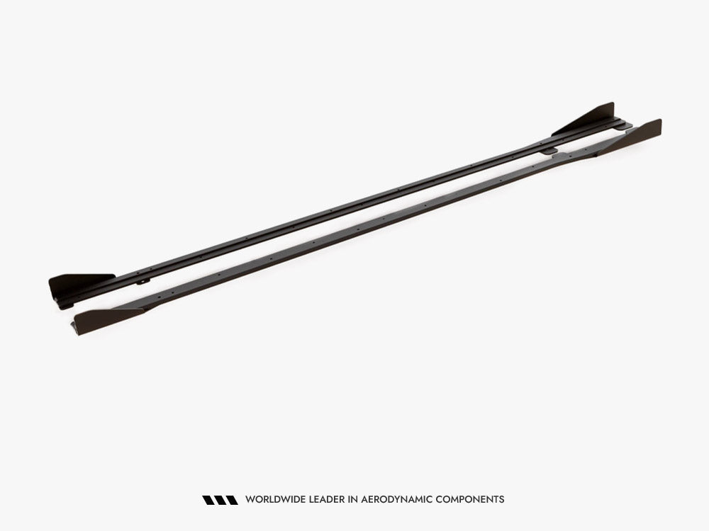 Street PRO Side Skirts Diffusers + Flaps Volkswagen Golf R / R-Line Mk7 Facelift