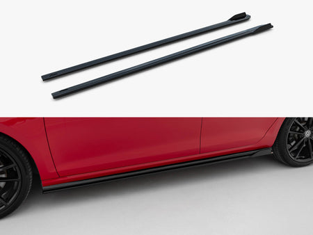 Side Skirts Diffusers V.1 Volkswagen Golf R / R-Line Mk7 Facelift